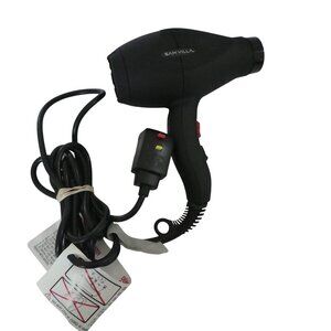Sam Villa Matte Black Lightweight Ionic Professional Hair Dryer Made in Italy